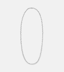 Suzanne Kalan Suzanne Kalan Bold Burst 18kt white gold tennis necklace with diamonds