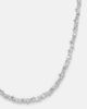 Suzanne Kalan Suzanne Kalan Bold Burst 18kt white gold tennis necklace with diamonds - 4