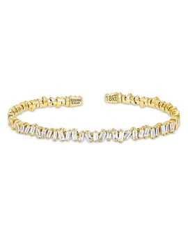 Suzanne Kalan Suzanne Kalan Classic Diamond Bangle Bracelet in 18K Yellow Gold, 1.2 tcw
