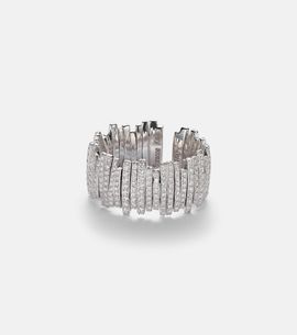 Suzanne Kalan Suzanne Kalan Classic Milli 18kt white gold ring with diamonds