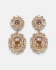 Suzanne Kalan Suzanne Kalan Doublet 18kt gold drop earrings with diamonds - 1