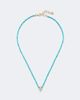 Suzanne Kalan Suzanne Kalan Infinite 18kt gold beaded necklace with turquoise and diamonds - 1