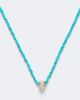 Suzanne Kalan Suzanne Kalan Infinite 18kt gold beaded necklace with turquoise and diamonds - 4