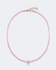 Suzanne Kalan Suzanne Kalan Infinite 18kt rose gold beaded necklace with spinels and diamonds - 1
