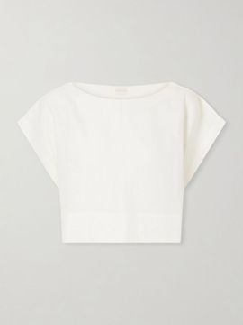 SUZIE KONDI Kori cropped linen top