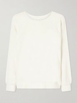 SUZIE KONDI Samos cotton-blend terry sweatshirt