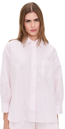 Suzie Kondi Suzie Kondi Kappa Button-Up Shirt Blush Stripe
