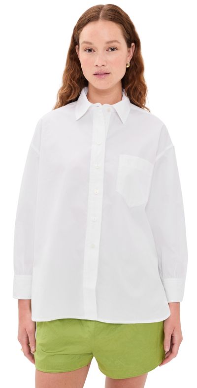 Suzie Kondi Kappa Button Up Shirt White