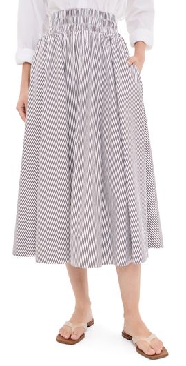 Suzie Kondi Suzie Kondi Kyria Circle Skirt Truffle Stripe