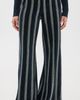 Suzie Kondi Suzie Kondi Lito Velour Pants Midnight/Ivory Stripe - 2