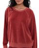 Suzie Kondi Suzie Kondi Samos Velour Sweatshirt Carnelian - 1