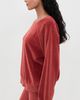 Suzie Kondi Suzie Kondi Samos Velour Sweatshirt Carnelian - 4