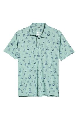 Swannies Swannies Canoe Print Performance Golf Polo