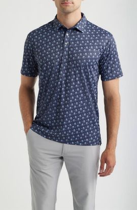 Swannies Swannies Cliff Floral Performance Golf Polo