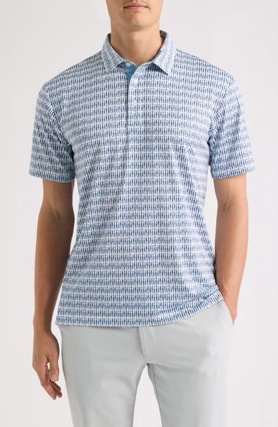 Swannies Swannies Sardine Print Performance Golf Polo