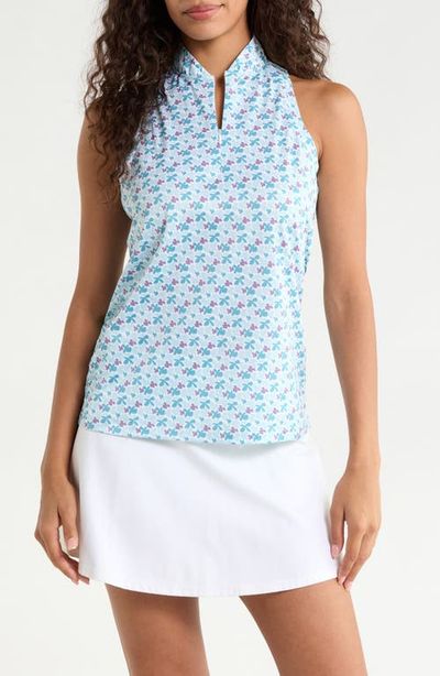 Swannies Swannies Sonora Ditsy Floral Half Zip Piqué Polo