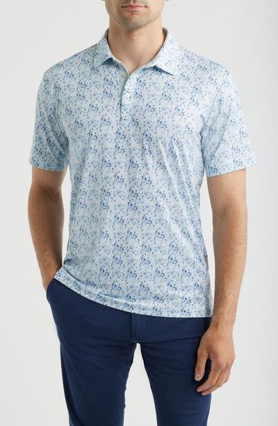 Swannies Swannies Sunday Floral Performance Golf Polo