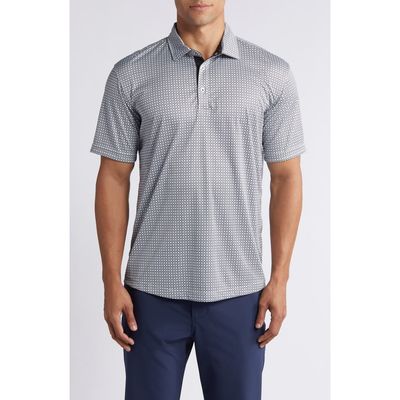 Swannies Swannies Tanner Geo Print Performance Golf Polo