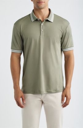 Swannies Swannies Thatcher Tipped Performance Polo