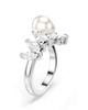 Swarovski Mesmera Swarovski Crystal Faux Pearl & Cubic Zirconia Ring - 4