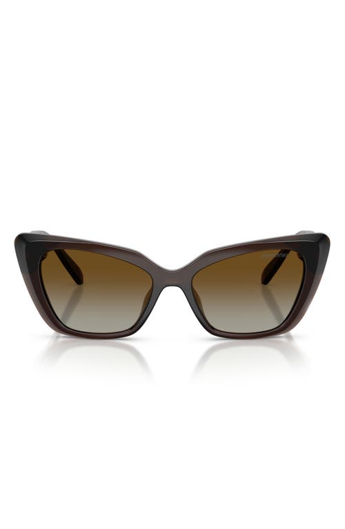Swarovski Swarovski 54mm Polarized Cat Eye Sunglasses