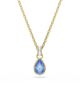 Swarovski Swarovski Chroma Crystal Pear Shape Pendant Necklace, 14.87-17.75 - 1