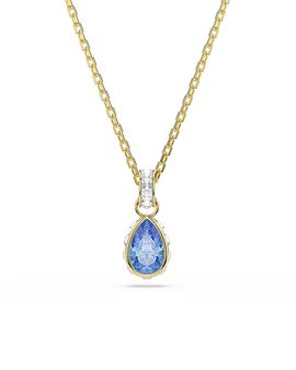 Swarovski Swarovski Chroma Crystal Pear Shape Pendant Necklace, 14.87-17.75