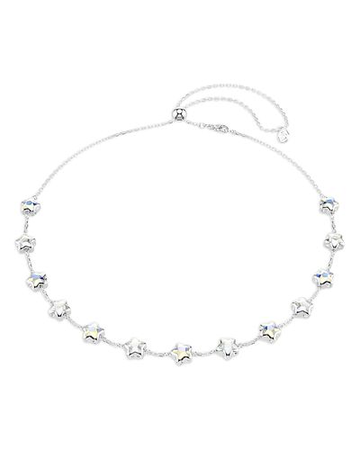 Swarovski Swarovski Chroma Crystal Star Charm Adjustable Collar Necklace, 14.87-18.87