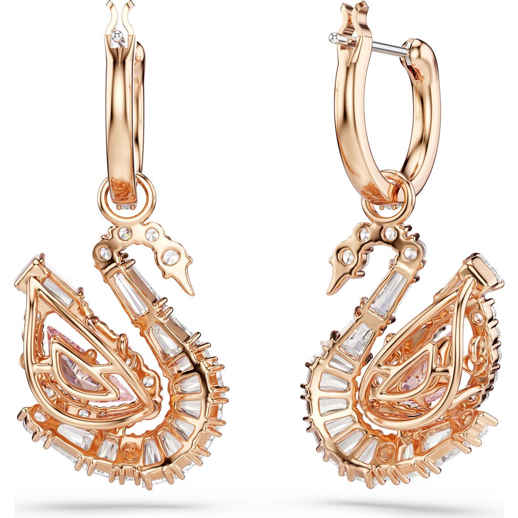Swarovski Swarovski Crystal Swan Drop Earrings