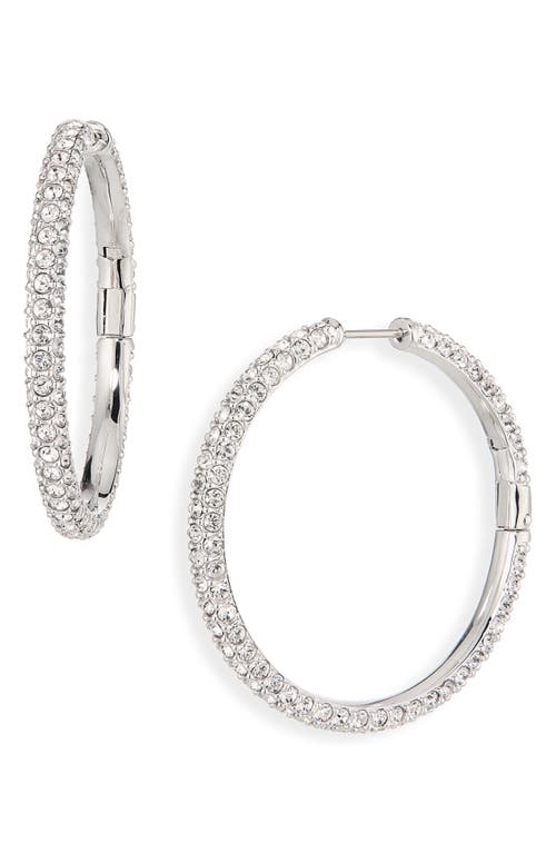 Swarovski Swarovski Dextera Pavé Crystal Hoop Earrings