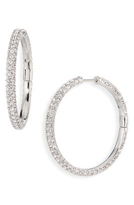 Swarovski Swarovski Dextera Pavé Crystal Hoop Earrings