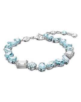 Swarovski Swarovski Gema Blue Crystal Mixed Cut Link Bracelet
