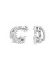 Swarovski Swarovski Hyperbola Cubic Zirconia Triple Row Hoop Earrings - 1