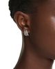 Swarovski Swarovski Hyperbola Cubic Zirconia Triple Row Hoop Earrings - 2