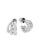 Swarovski Swarovski Hyperbola Cubic Zirconia Triple Row Hoop Earrings - 4