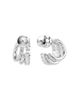 Swarovski Swarovski Hyperbola Cubic Zirconia Triple Row Hoop Earrings - 5