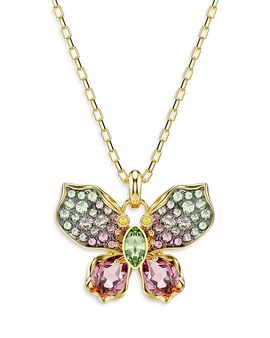 Swarovski Swarovski Idyllia Crystal Butterfly Pendant Necklace, 16.5-19.25