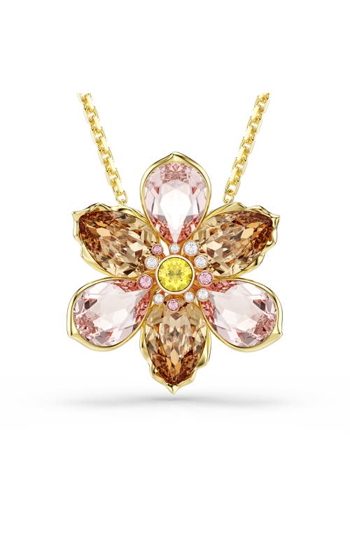 Swarovski Swarovski Idyllia Crystal Flower Brooch Pendant Necklace