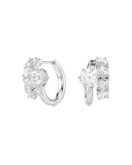 Swarovski Swarovski Matrix Crystal Bypass Hoop Earrings