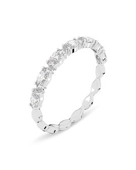 Swarovski Swarovski Matrix Marquise Cut Stack Ring in Rhodium Plated