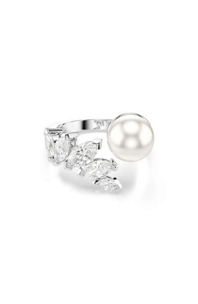 Swarovski Swarovski Mesmera Crystal Pearl Cluster Ring