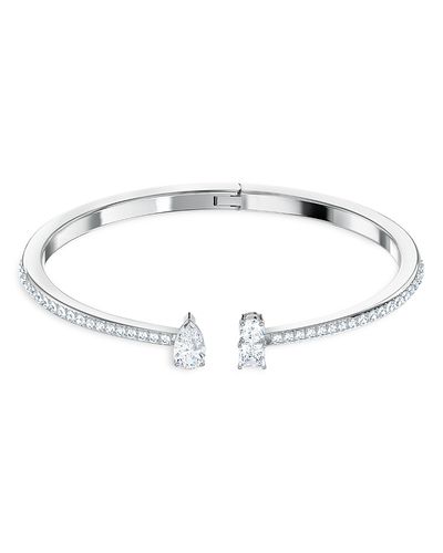 Swarovski Swarovski Mesmera Mixed Crystal Cuff Bracelet in Silver Tone