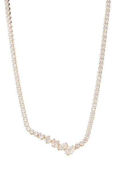Swarovski Swarovski Mesmera Mixed Cut Crystal Asymmetric Necklace