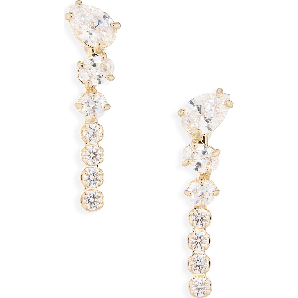 Swarovski Swarovski Mesmera Mixed Cut Cubic Zirconia Drop Earrings