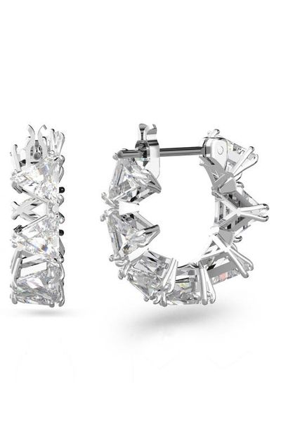 Swarovski Swarovski Millenia Triangle Cubic Zirconia Hoop Earrings