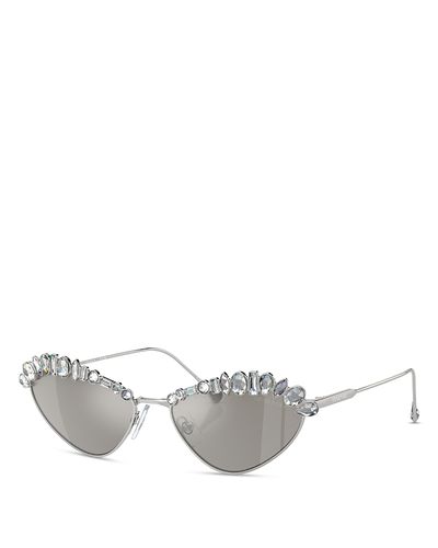 Swarovski Swarovski Oval Sunglasses, 55mm