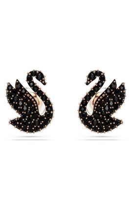 Swarovski Swarovski Swan Pearl Back Stud Earrings