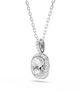 Swarovski Swarovski Una Crystal Cushion Halo Pendant Necklace, 14.87-17.75 - 4