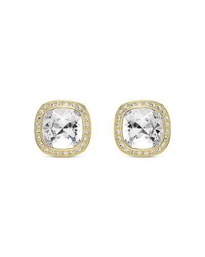 Swarovski Swarovski Una Crystal Cushion Halo Stud Earrings