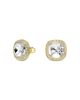Swarovski Swarovski Una Crystal Cushion Halo Stud Earrings - 3